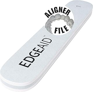 Niveus EdgeAid Clear Aligner Polishing File - Dental Aligner Polisher, Emery Board for Clear Aligners, Aligner Tool for Rough Edges, Prevent & Relieve Orthodontic Discomfort & Mouth Pain