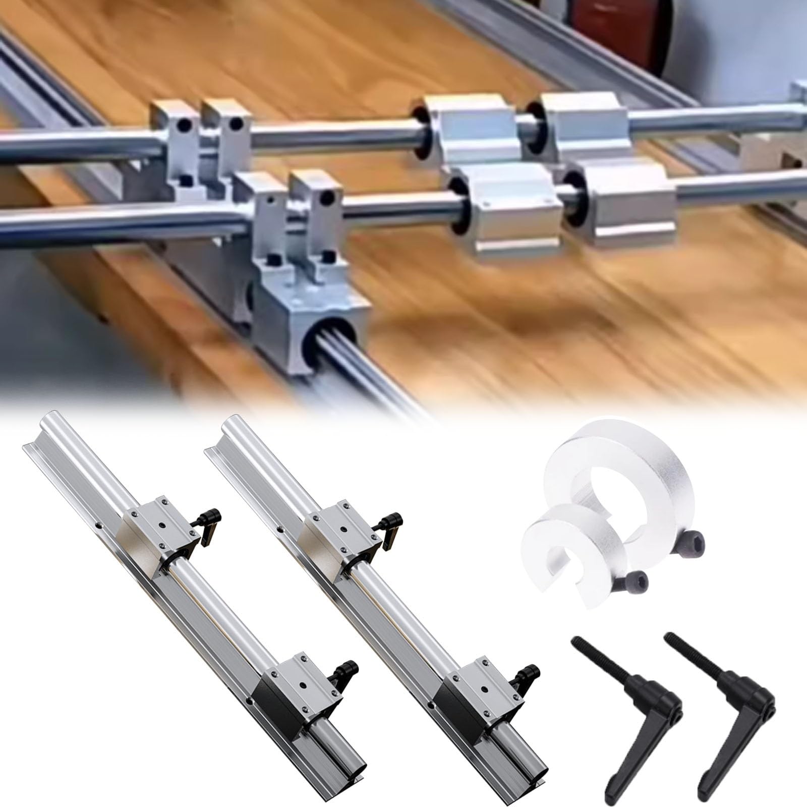 Linearführung SBR30 Linearführungsschiene, Vollständig Unterstützte Lineare Gleitschienen Präzisionsgeräte maschinen, Gleitsatz Umfasst Gleitschienen Blocklager(Length 600mm)