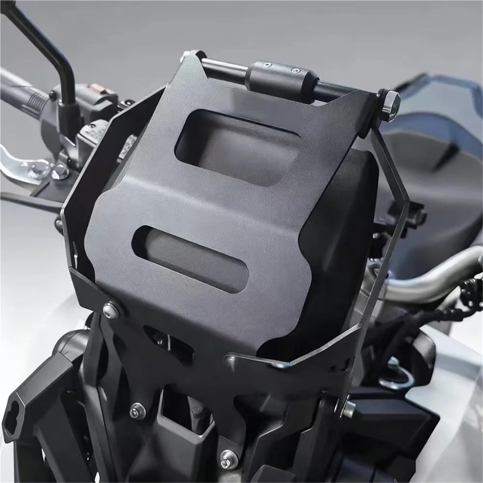 Uchwyt do nawigacji GPS Uchwyt na nawigację motocyklową, czarne części, uchwyt na nawigację GPS, pasuje do Hondy XADV 750 2021-(Silver)
