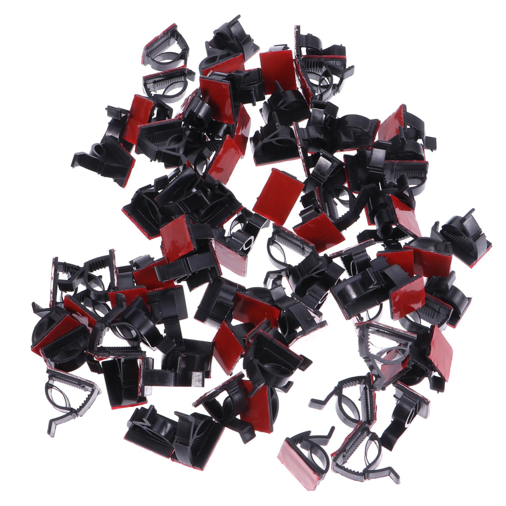 DOITOOL 300stücke Selbstklebende Kabelclips Kabelmanagement Organizer Für Netzwerkkabel Audio Und Videokabel Für Büro Zuhause Und Schule Hochtemperaturbeständig Und Langlebig