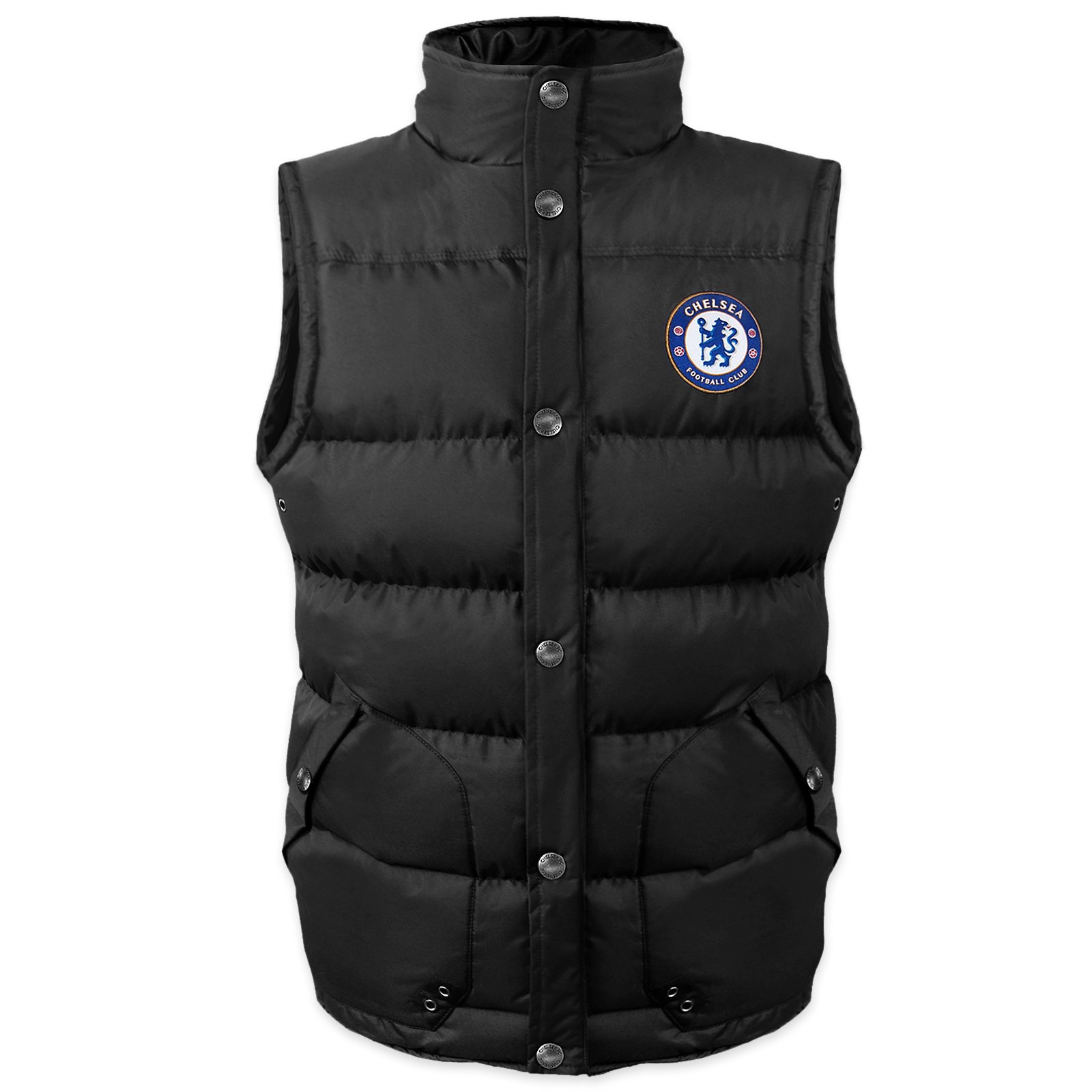 Chelsea Men's Black Official Gift Padded Body Warmer Gilet Small