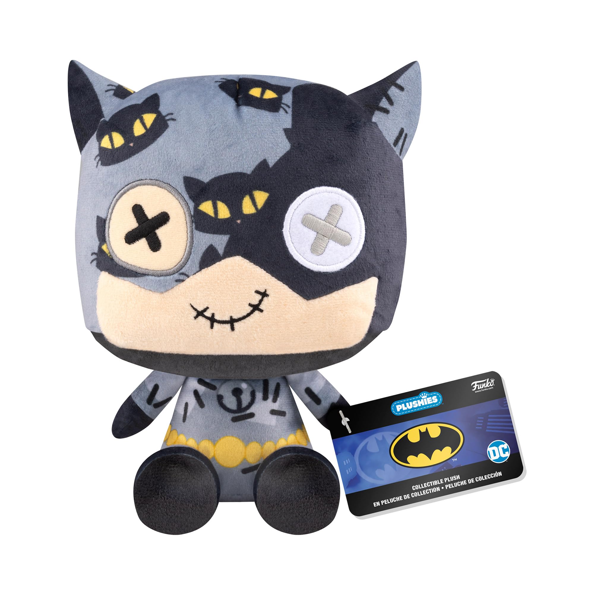 Pop! Plush: Patchwork - Catwoman - () - DC Comics - Collectable Soft Toy - Birthday Gift Idea - Official Merchandise - Stuffed Plushie for Kids and Adults - Ideal for Comic Books Fans