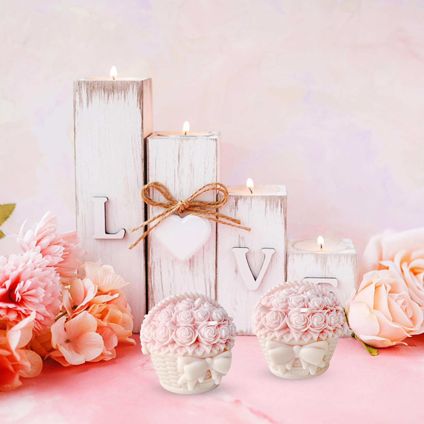 Moldes De Silicona Para Velas De San Valentín – Molde Para Velas Paraa