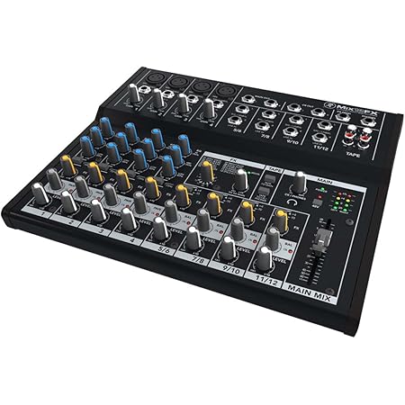 Mackie Mix Series, 12-Channel Compact Effects Mixer with Studio-Level Audio Quality and FX (Mix12FX)