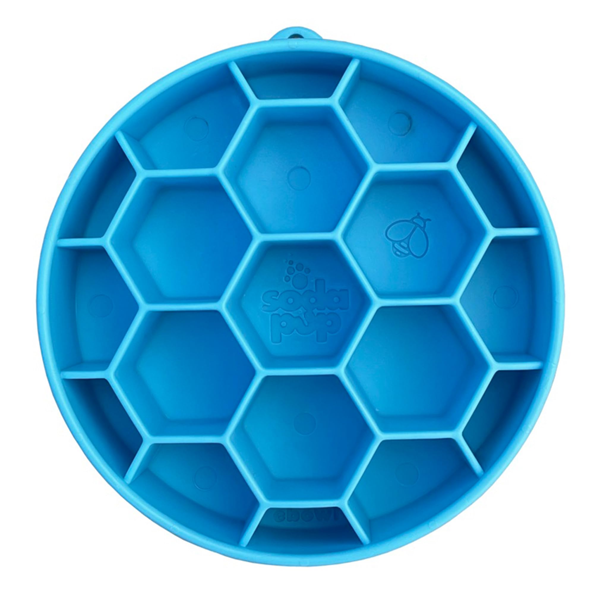 SodaPup Honeycomb Enrichment Bowl – Durable Enrichment Feeder Made in USA from Non-Toxic, Pet-Safe, Food Safe Material for Mental Stimulation, Slowing Down Eating, Healthy Digestion, & More — image 1