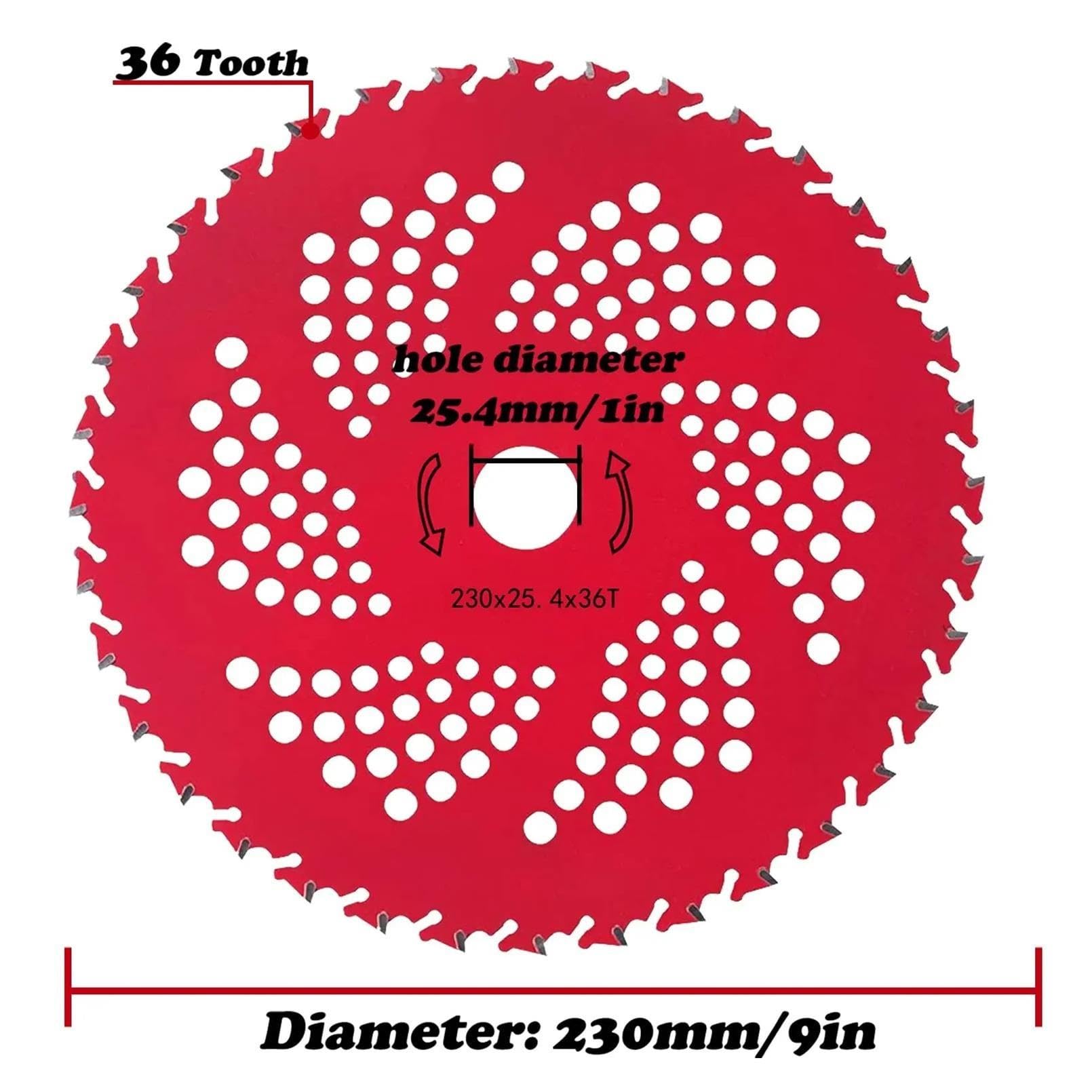 Cuchillas con Punta De Carburo De 36 Dientes, Desbrozadora De Acero Al Manganeso, Cuchillas para Desbrozadora De Malas Hierbas, Herramientas para El Cuidado del Césped(2 Set)