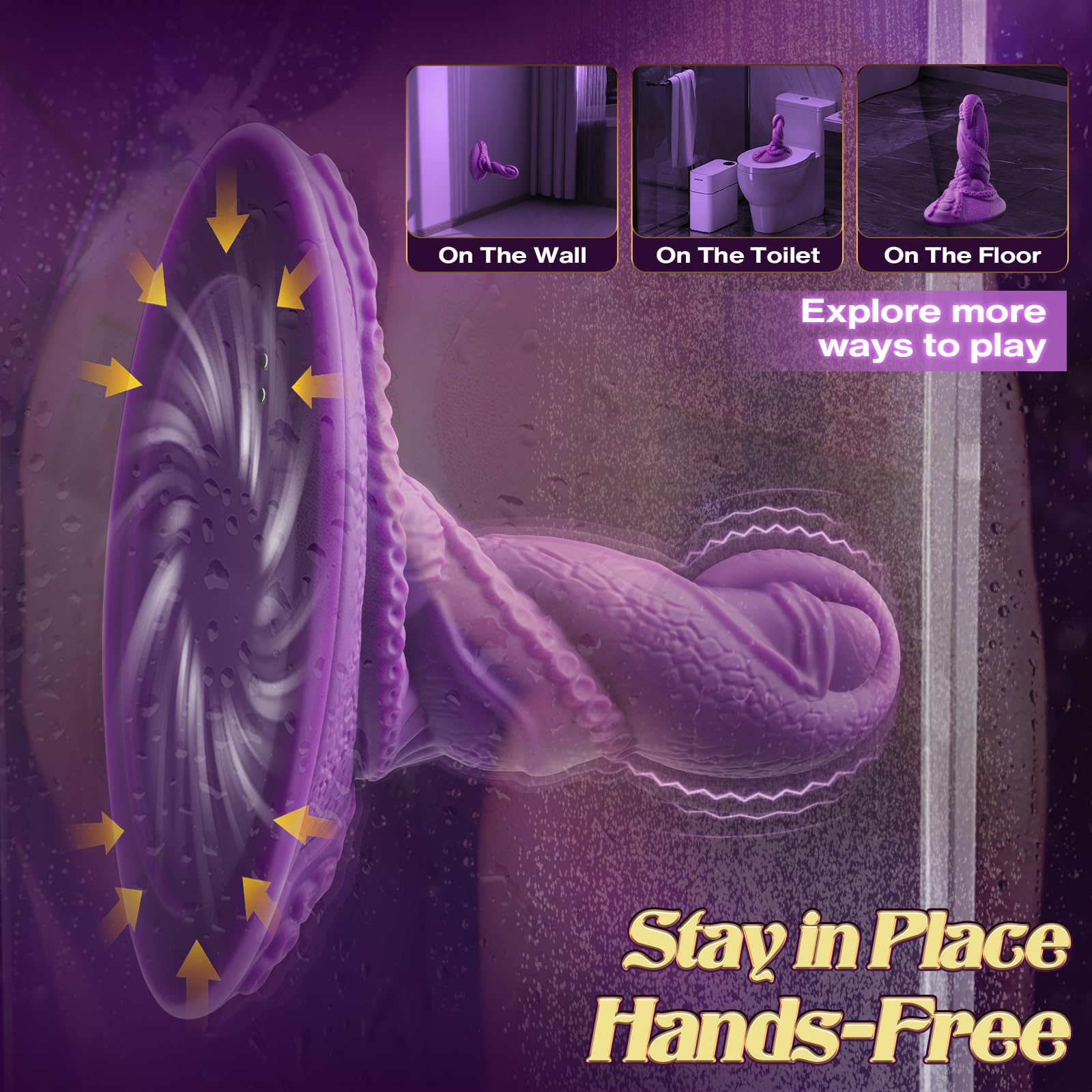 Consoladores monstruo Vibrador Máquina sexual - Siéntate y viaja Consolador de fantasía 9+9 modos de vibración para mujeres Vibrador de próstata para hombres