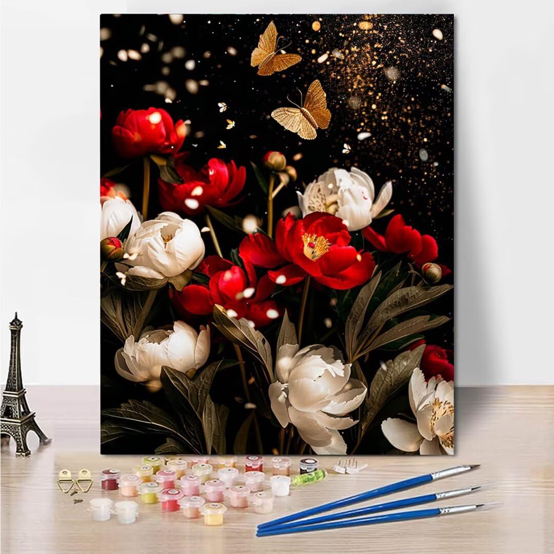RNXAOPEN Dipingere con i Numeri Bambini, Passatempo per Adulti Kit Lavoretti Creativi per Bambini, Paint by Numbers Idee Regalo Bambina Bambino, Giochi Creativi Giochi Bambina name 70x95cm 6754-L