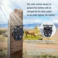 Vista 3 de Sistema de alarma inalámbrico solar de 1/2 milla de largo alcance IP65 resistente a la intemperie detectores de movimiento y sensor de 120dB sirena