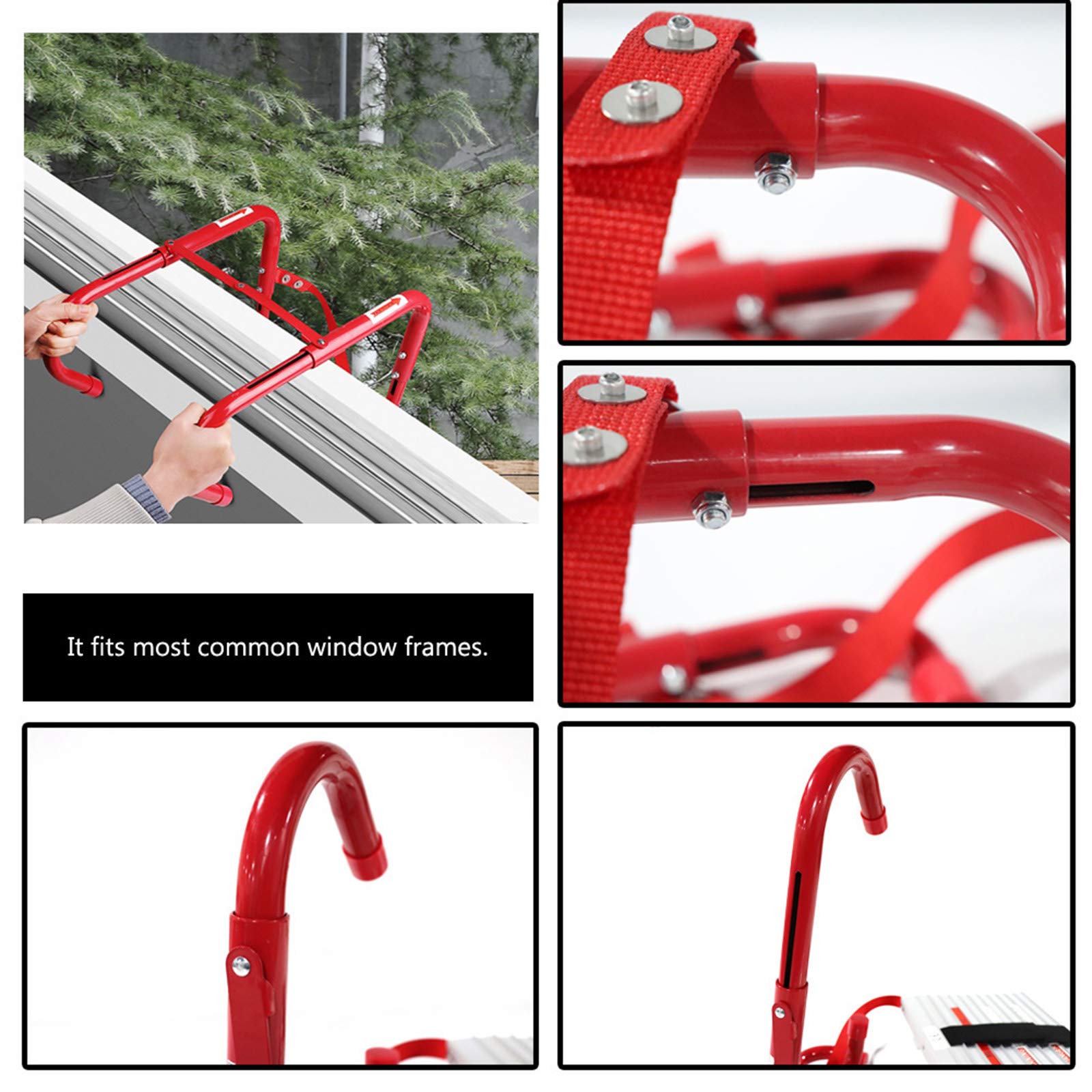 Fire Escape Ladder 2 Story Portable Safety Ladder Emergency Escape