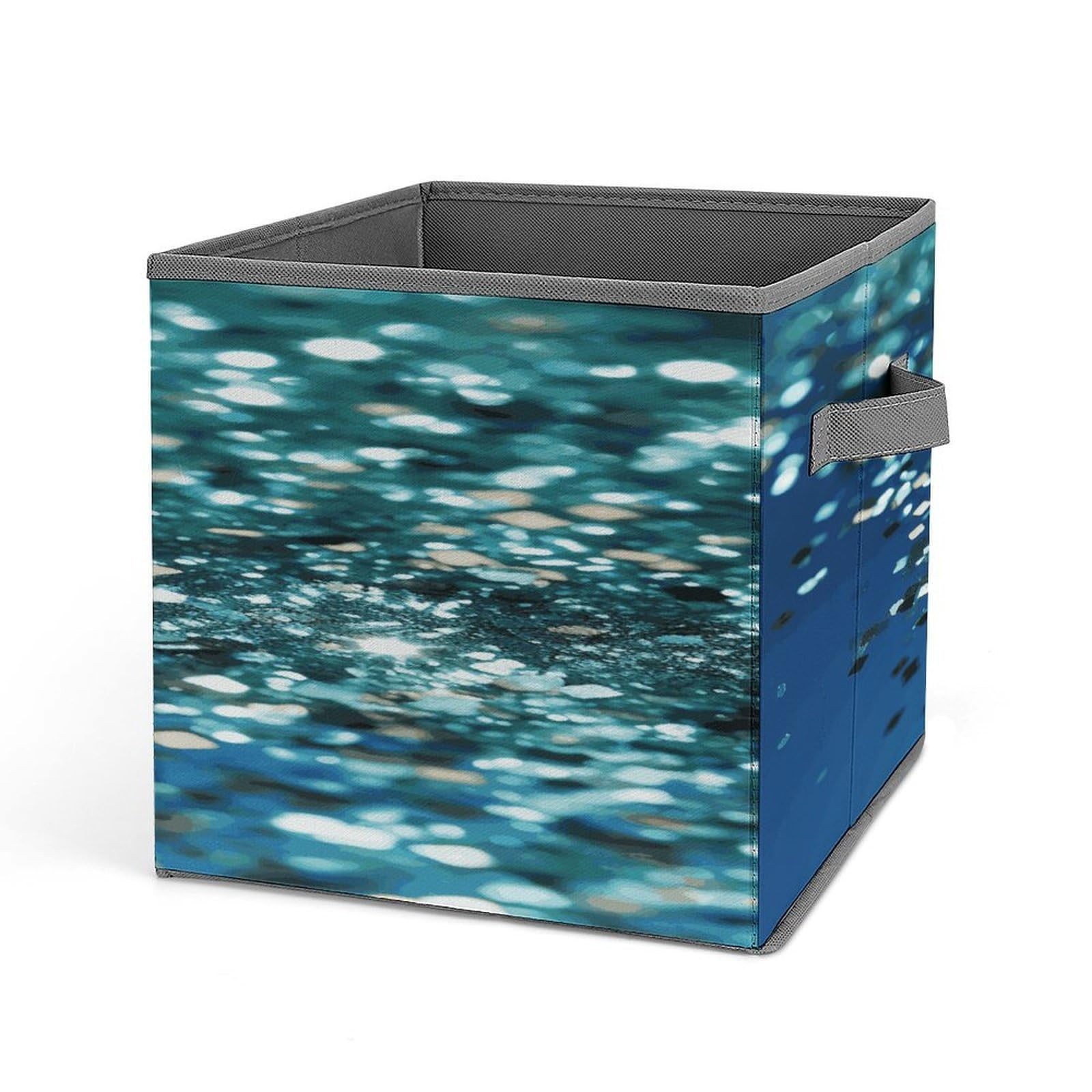 Fekiloot Style Glittered Blue Background Storage Bins Storage Baskets