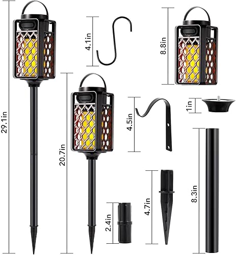 Miniatura 6 de Altavoces Bluetooth para exteriores, impermeable, inalámbrico, con luz de antorcha, altavoz de llama LED portátil con sonido fuerte para camping,