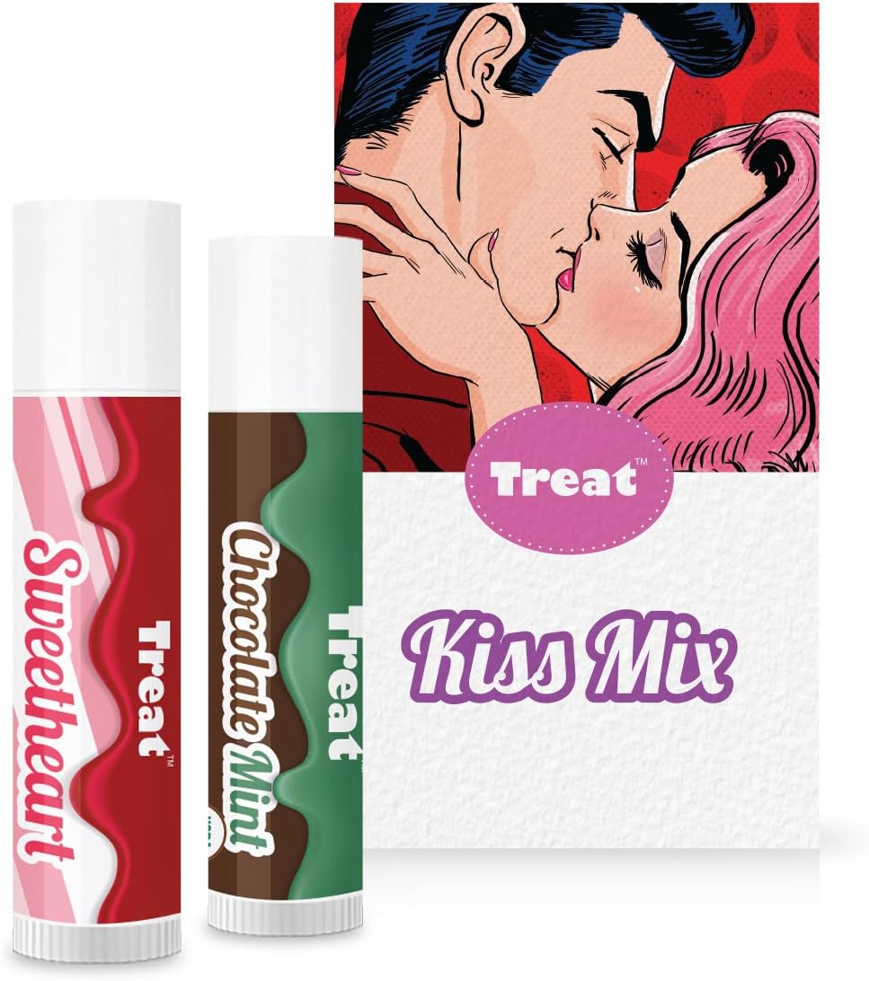 TREAT KISS MIX DUO - CHOCOLATE MINT BALM & SWEETHEART COLOR STICK โ 2 x 0.50 OZ