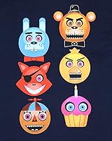 Vista 4 de Five Nights At Freddy's Camiseta para niño I Survived marino