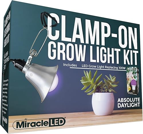 Miracle LED Kit de luz de cultivoabrazadera de 9W, rojoazul