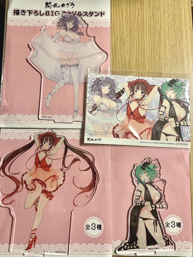 Amazon.co.jp: 閃乱カグラ 描き下ろしBIGアクリルスタンド&ポスト 