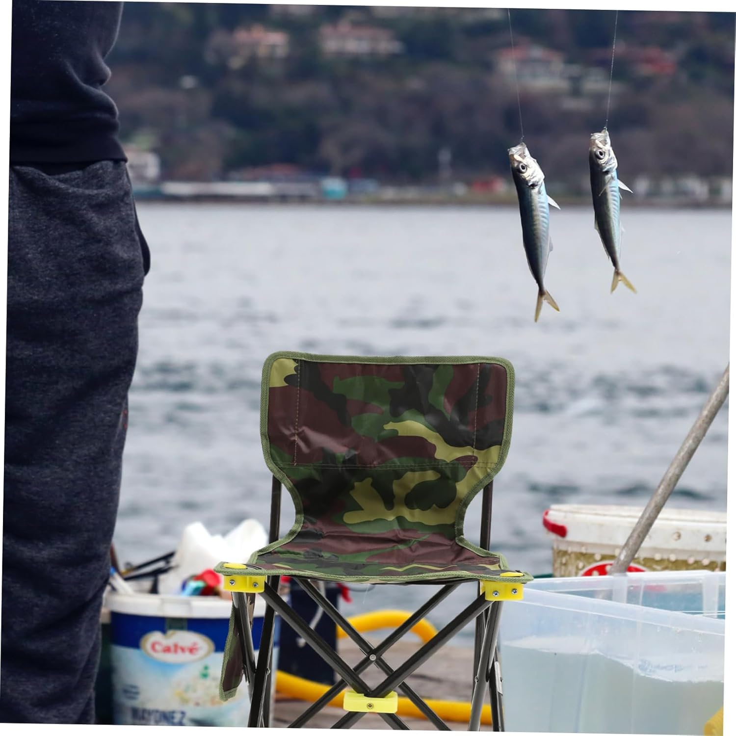 Sturdy Camping Stool Folding Fishing Chair Lightweight Portable Outdoor Chair