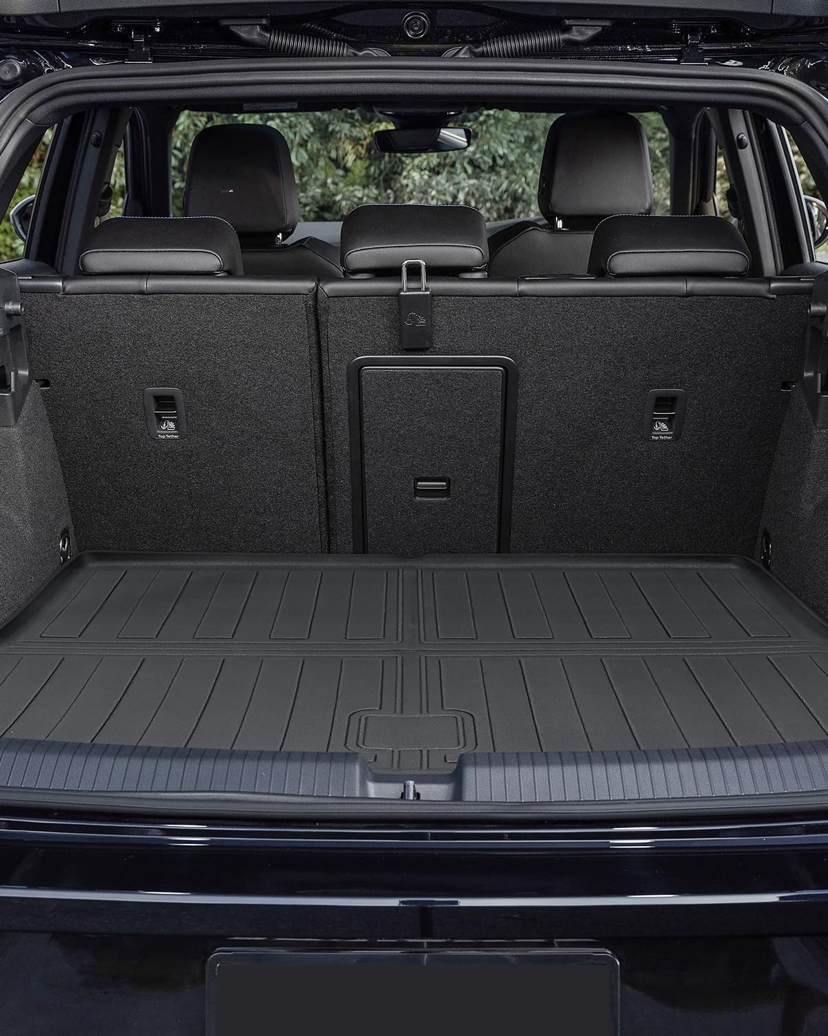 Tappetini per Bagagliaio Superiore per VW T-ROC 2018-2024 2025, T-ROC Tappetino Baule Originale TPE Tappeti Bagagliaio Posteriore con Bordo Alto, Accessori Impermeabili
