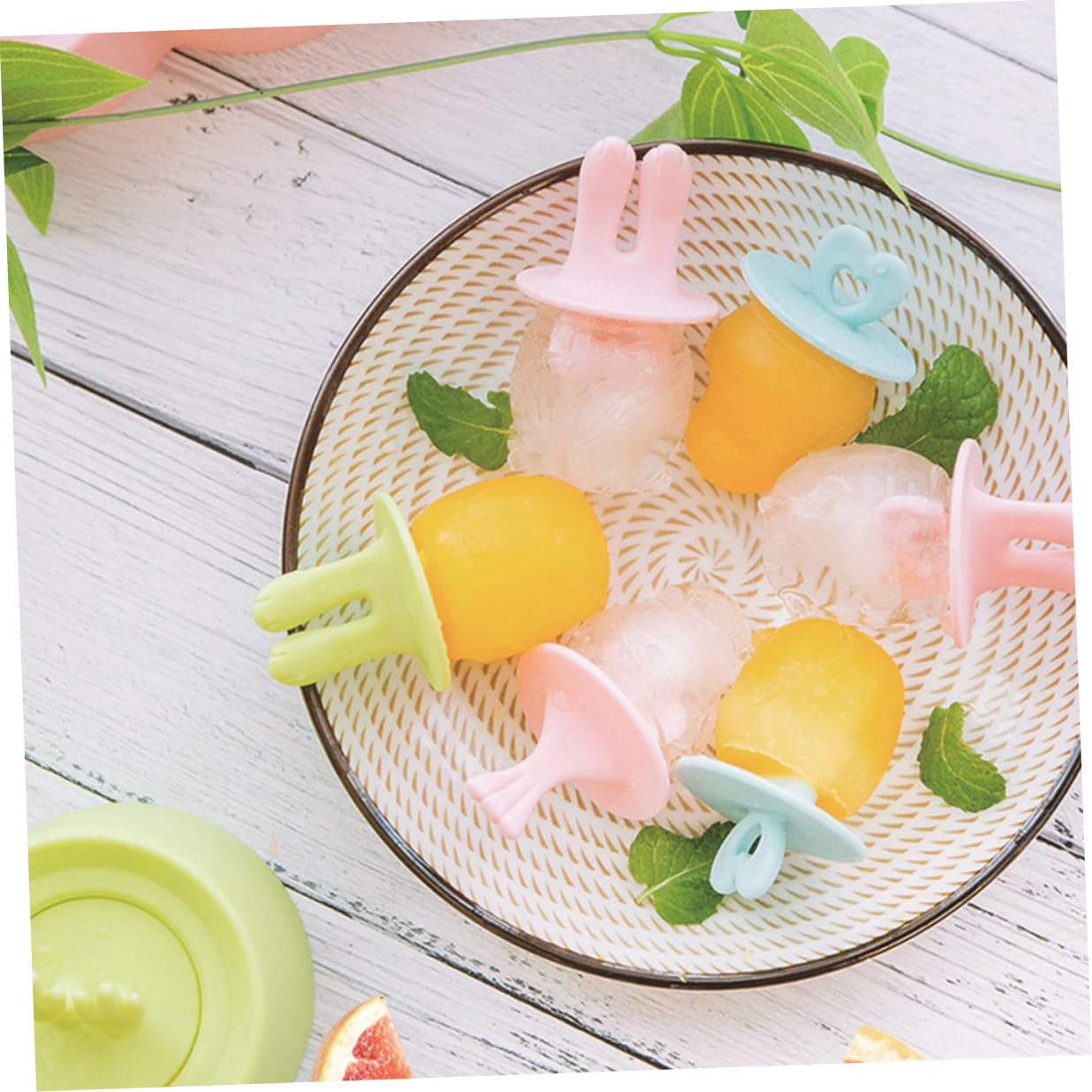 DECHOUS 4 Ensembles Moule à Glace Silicone Soi-même Moules à Glaçons Été Animaux