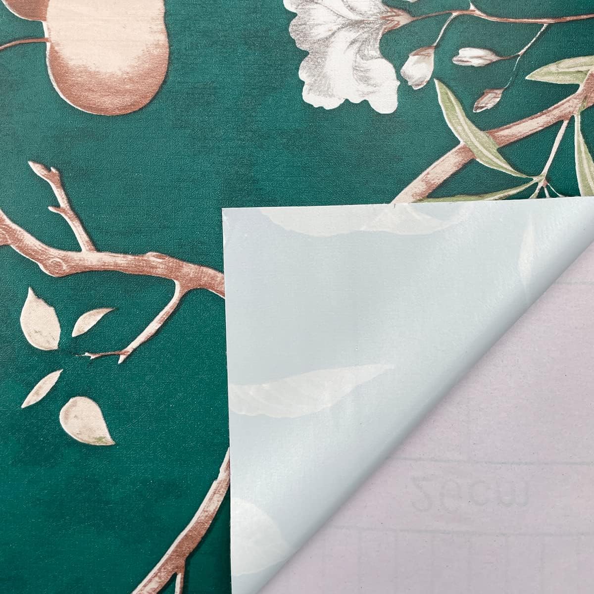 2 Pack Shelf Liners Green Striped Butterfly Self-Adhesive Drawer Cabinet Papers Line Dining Table TV Stand 17.7 Inch Wide