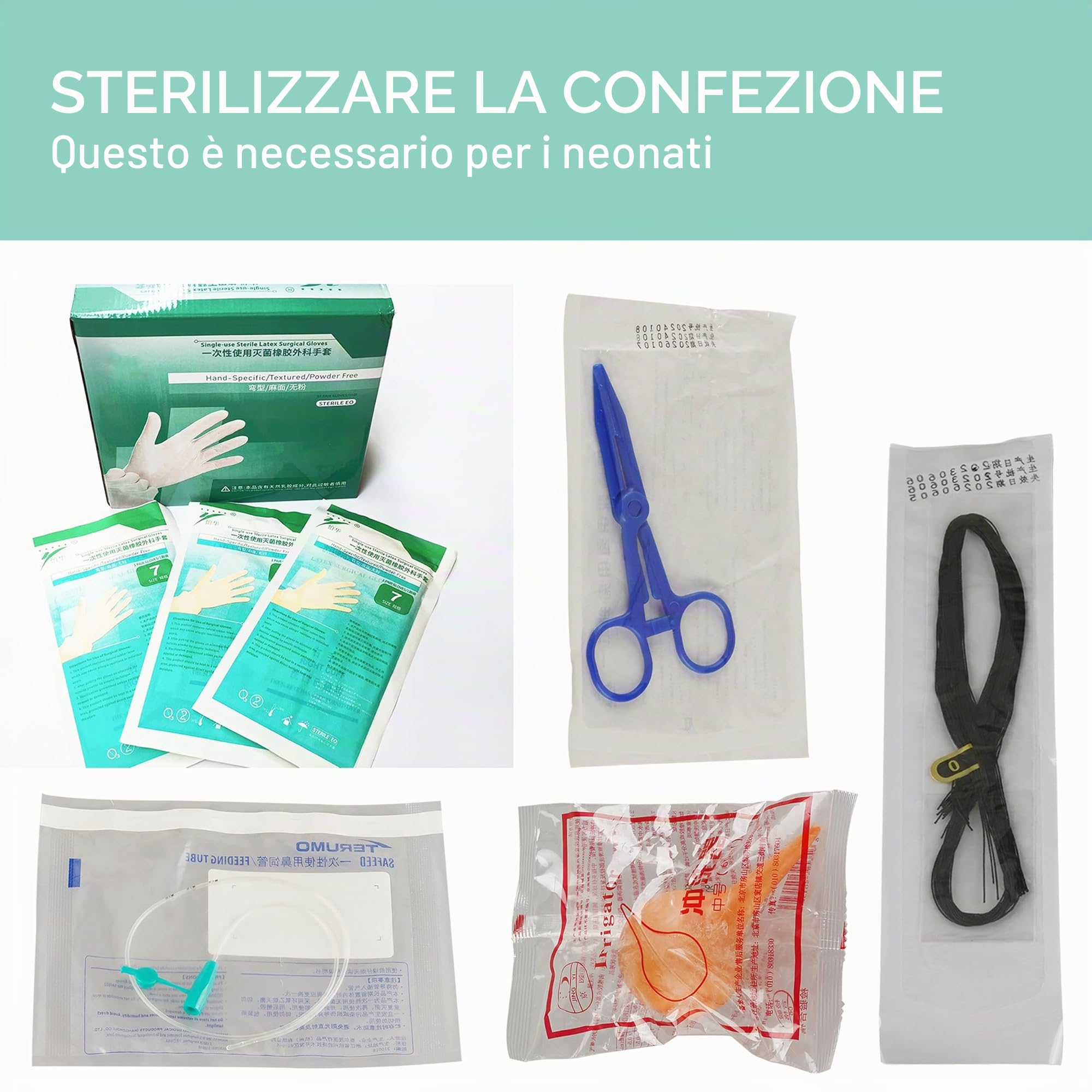 Doggiema Kit per Il Parto di Cuccioli e Gattini, Kit Essenziale per Cuccioli e Gattini Appena Nati, Tutto in Uno Completo di Materiale Essenziale per Il Parto dei Neonati