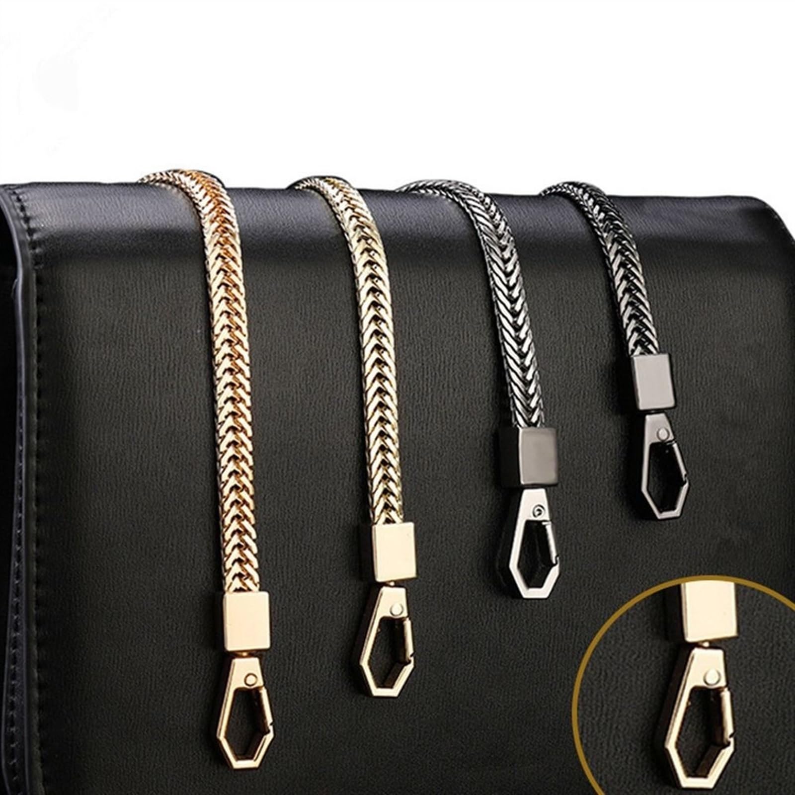 Correa de hombro para bolso 80/90/100/110/120/130/140 Cm Bolso de metal con cadena Bolso de bricolaje con cadena de bolso alternativa Correa for el hombro Bolso pequeño Bolso con asa Bolso cruzado con