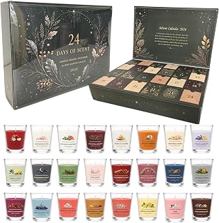 Christmas Candle Advent Calendar 2026 24 Days Scented Candle Gift for Women