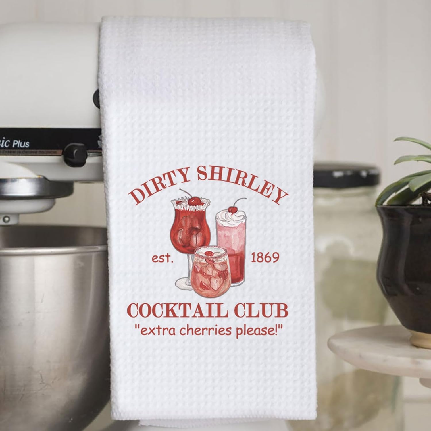WCGXKO Cocktail Club Gift Girly Gift Bachelorette Cocktail Kitchen Towel Dish Towel (Please est Towel) - Image 5