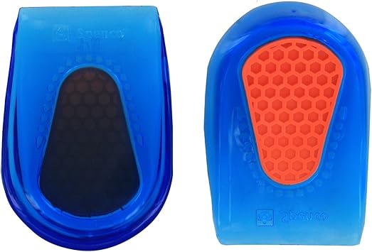 Spenco Gel Heel Cup Shoe Inserts for Pain Relief from Heel Spurs or Bruising, Medium/Large