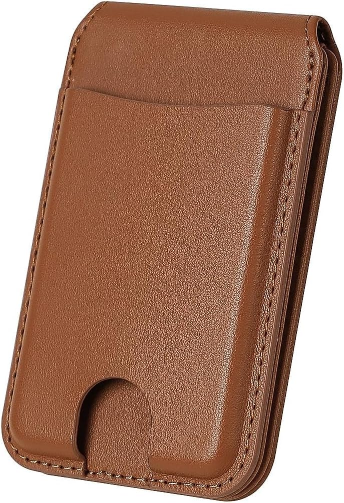 ZERODAMAGE SAHARA CASE SaharaCase Venture Series Wallet for iPhone, Compatible with MagSafe, Doubles as a Kickstand, Precision-Cut Slots (Brown)