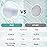 MIYADIVA 20X Magnifying Mirror Suction Cup for Easy Mounting, Use for Makeup Mirror, Travel Stick on Shower Mirror for Plucking Eyebrows 6 Inch