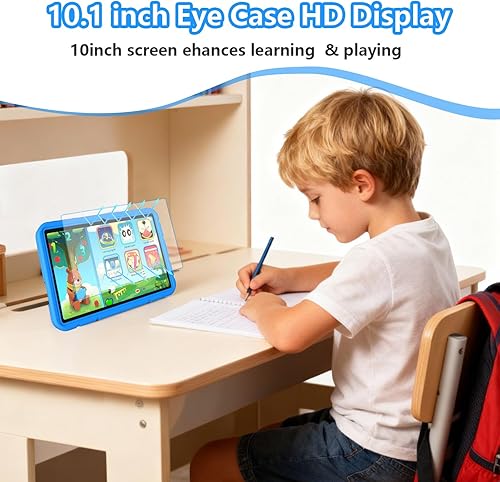 Miniatura 7 de Iconiotk Tablet Android 15, tableta infantil de 10.1 pulgadas, CPU Octa-Core, 20GB+128GB+1TB Expandible, tabletas para niños con espacio para niños,