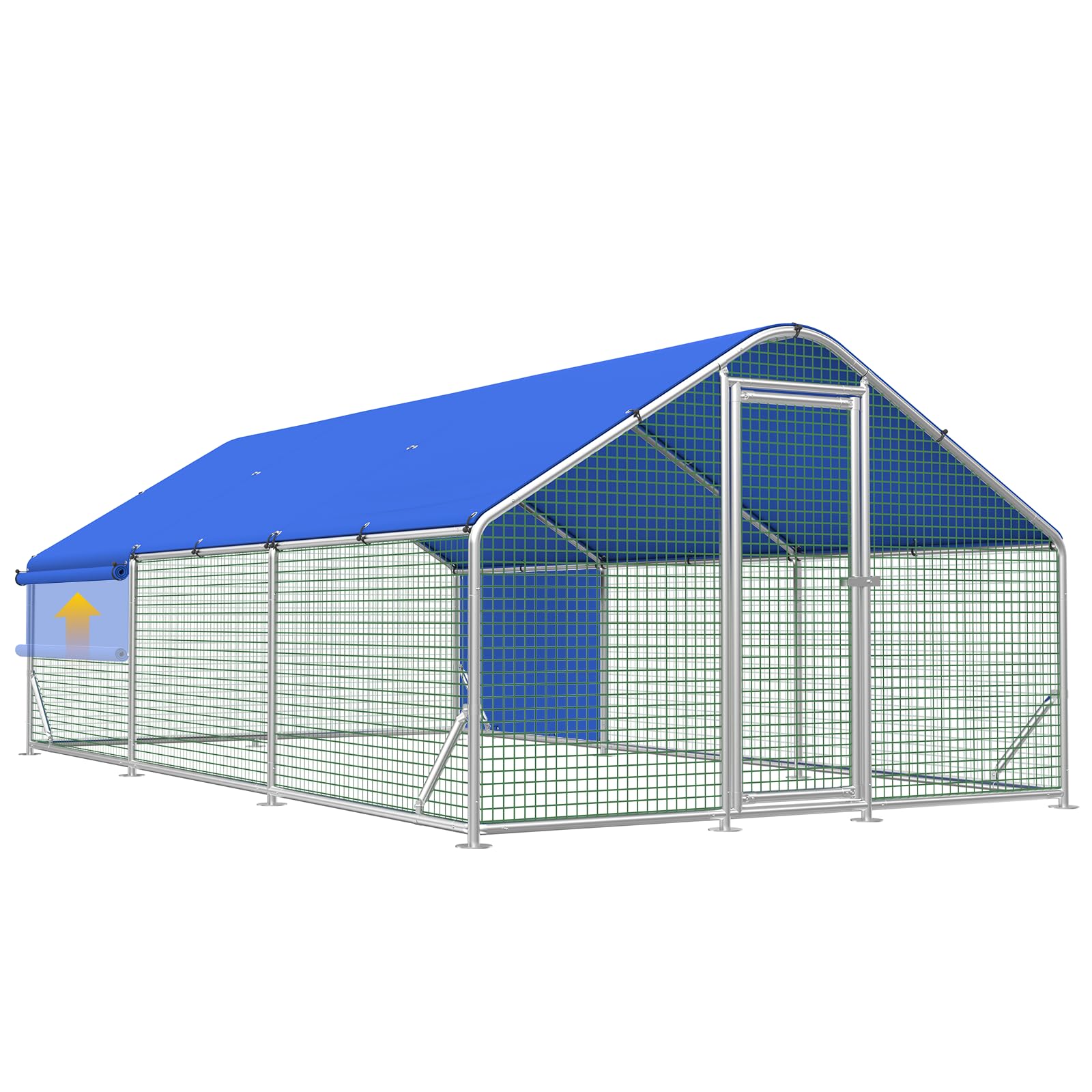 Guiferland Large Metal Chicken Coop Run