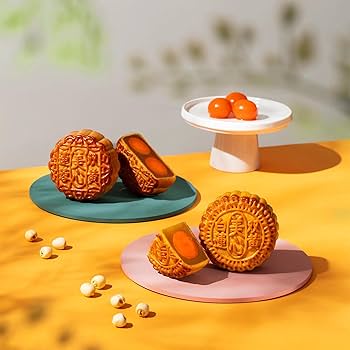 Amazon | 【美心】 双黄白蓮蓉月餅 蓮の実白あん＆ダブル塩漬け