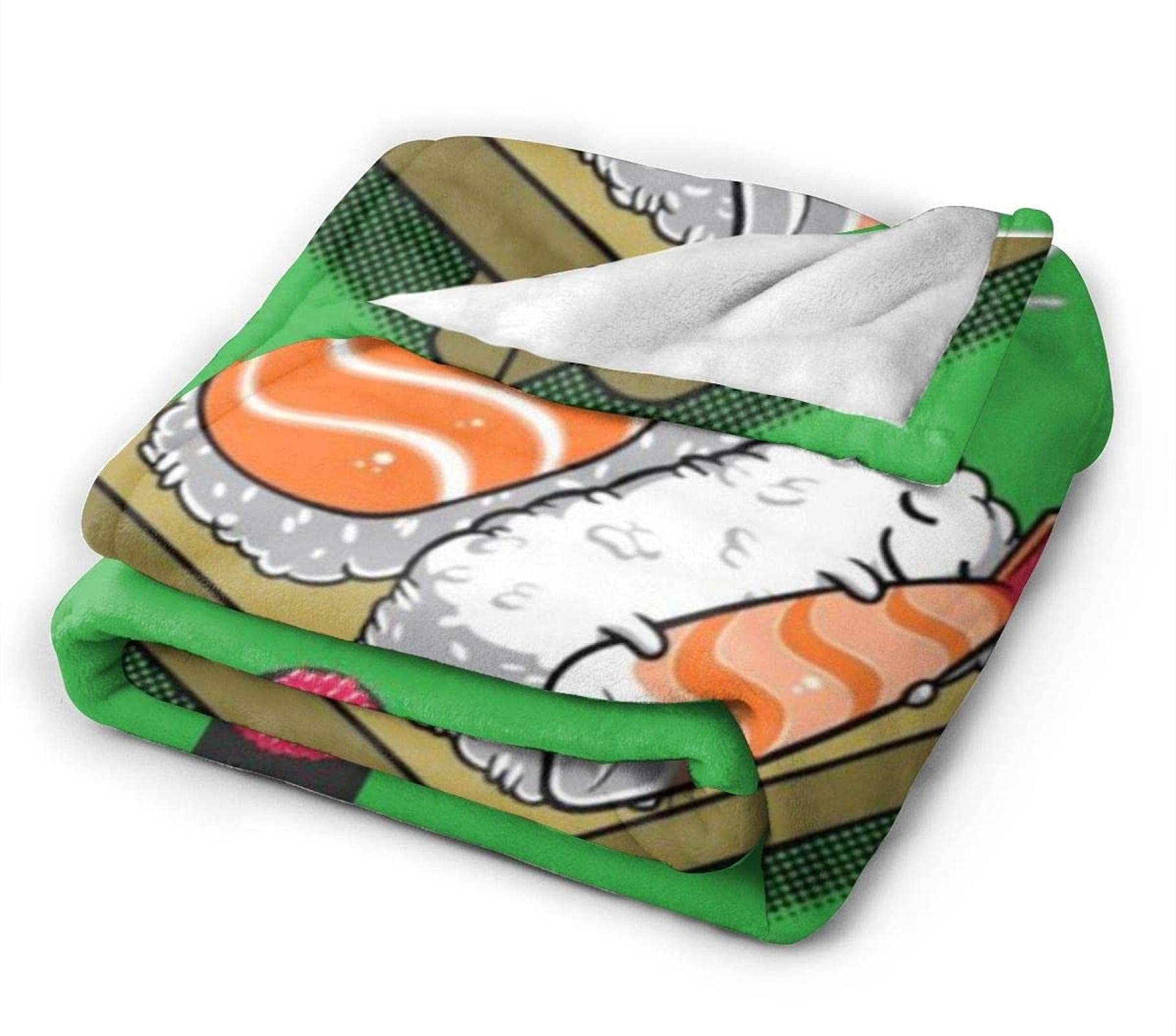 Dreamer Coperta Gigante A Forma Di Sushi – Plaid In Pile Di Flanella Morbidissimo, 152x140 Cm, Per Divano E Letto