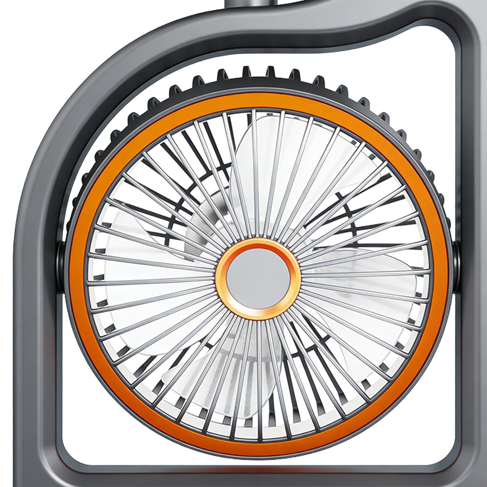 Ventilatore da Scrivania per Ufficio 5 Modalità 3 Teste Rotazione a 360° | Ventilatore Da Tavolo Portatile A Tre Teste per Casa Appartamento Camera da Soggiorno Ufficio Viaggi