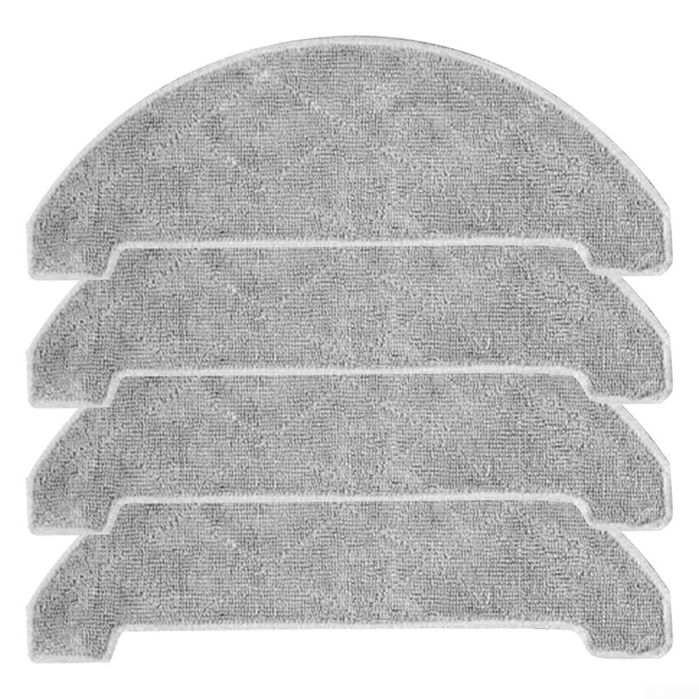 Microfiber Mop Cloth Kit for Vexilar Robot Vacuum Cleaner – 4-Pack Replacement Cleaning Pad, Washable & Reusable Floor Mopping Accessory for Home Use