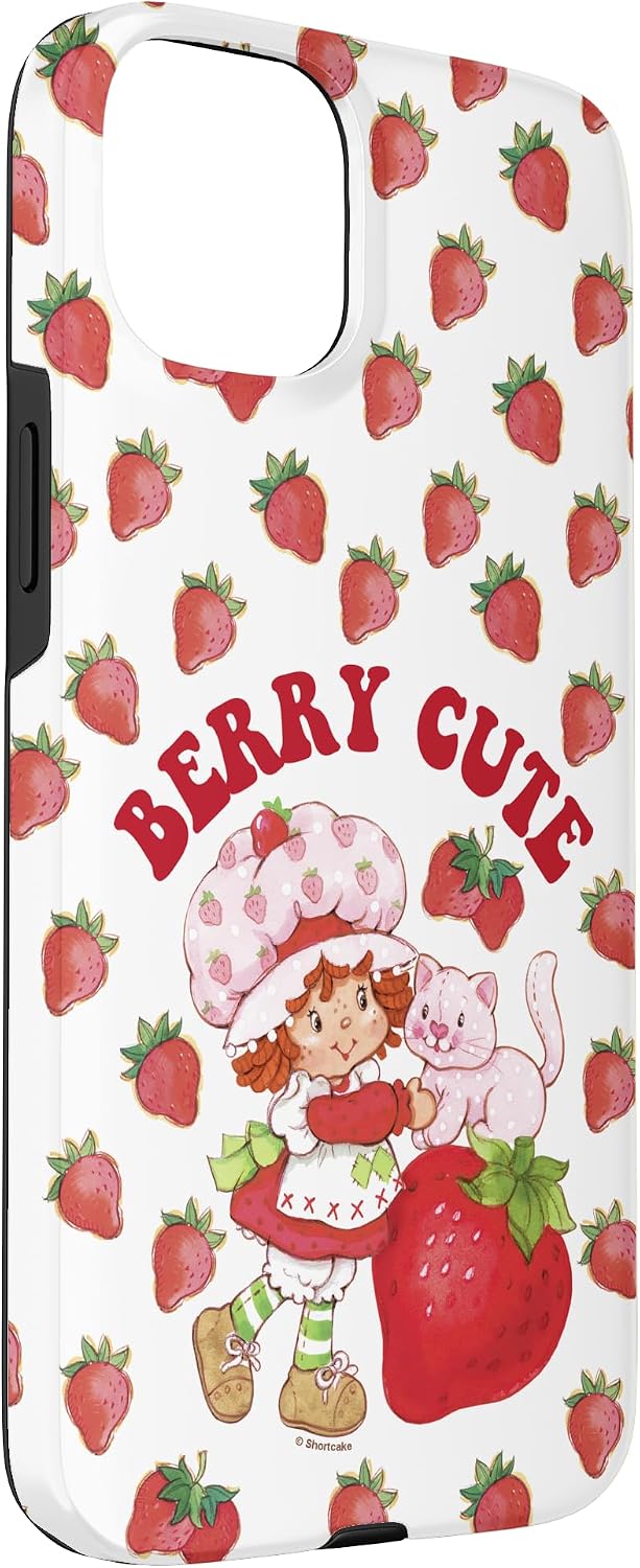 Strawberry Shortcake Berry Cute Vintage Kitten Arch Logo Case for iPhone 15 Plus