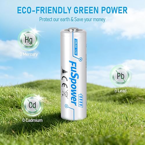 Miniatura 6 de Paquete de 100 pilas AA alcalinas doble A de 1.5 V LR6 de larga duración a prueba de fugas AA para el hogar y la oficina, 10 años de vida útil,