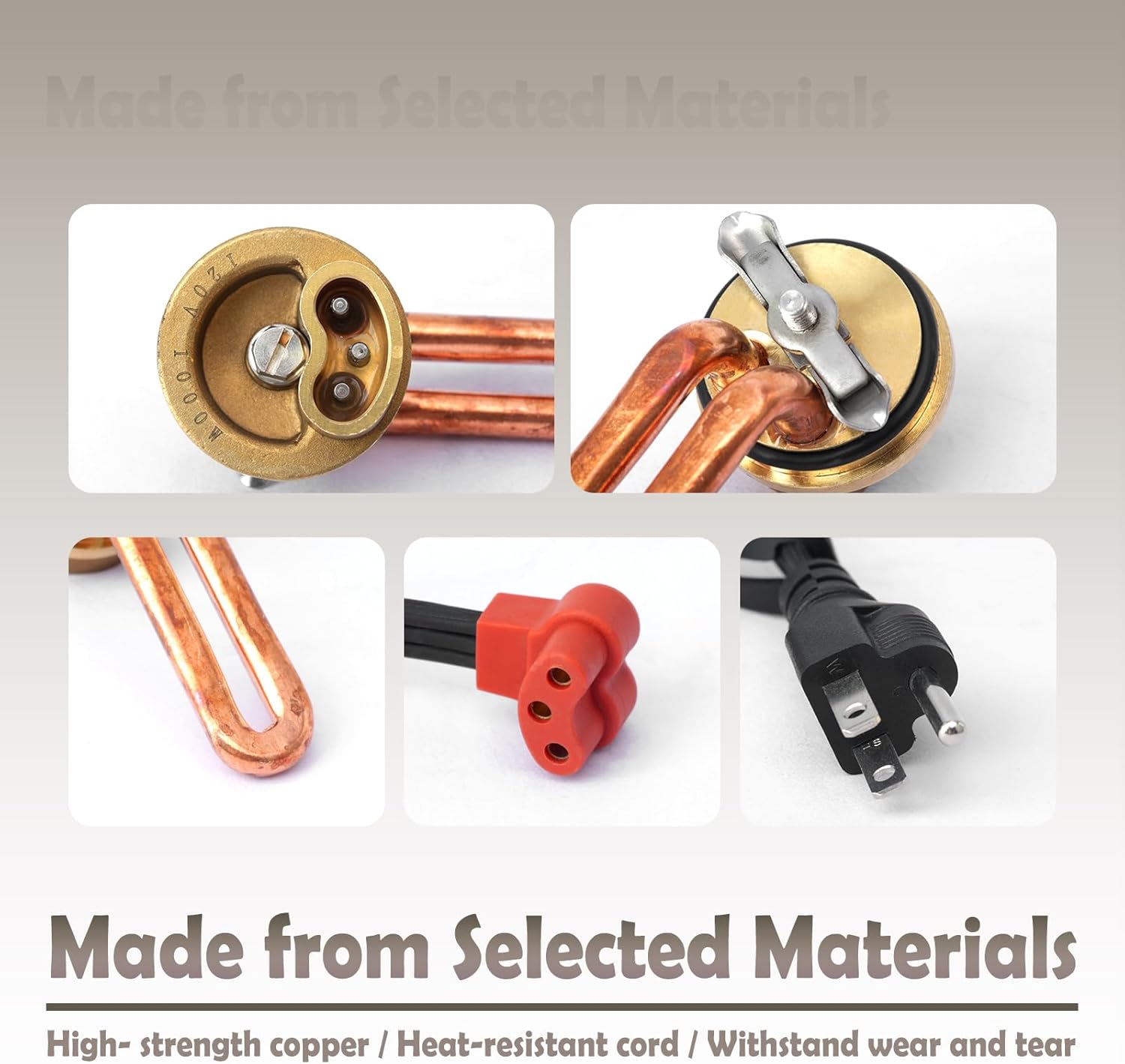 3100043 Freeze Plug Engine Block Heater Compatible with Ford Lincoln Mercury 1.5" 120V 1000W Replacement for International Navistar Heaters Element with Electric Cord