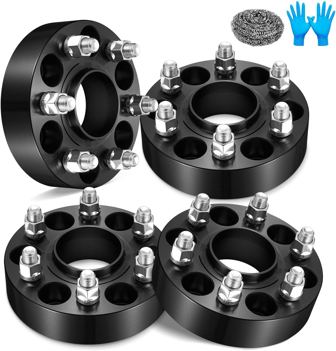 6x114.3mm Wheel Spacers 1.5inch Compatible with Nissan Frontier Xterra 05-15, 66.1mm Center Bore & 6 Lug Forged M12x1.25 Wheel Adapters Compatible with Nissan Pathfinder 05-12, 4PCS