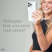 Vista 3 de Case-Mate Dije de cuentas para celular, correa extraíble y antirrobo, para llevar celular con manos libres, de mujer, para muchos modelos