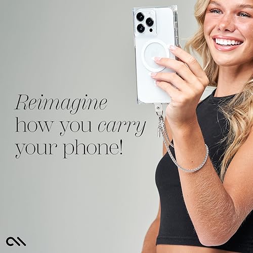 Miniatura 3 de Case-Mate Dije de cuentas para celular, correa extraíble y antirrobo, para llevar celular con manos libres, de mujer, para muchos modelos