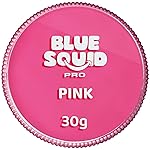 Blue Squid Face Paint Water Based Single Cake Professional Face Paint & Body Paint - Water Activated, Kids Adults Face Painting for Costume, Halloween Makeup, Cosplay - Classic Pink Face Paint 30g