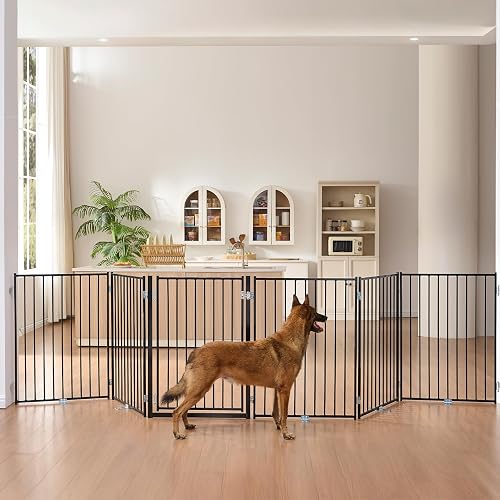 No Pawblems Free Standing Dog Gate with Door, 36'' Tall
