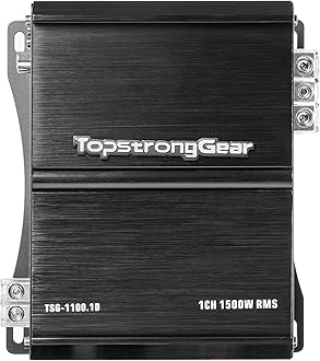 TOPSTRONGGEAR 1 Ohm 1500 Watts Class D Full Range Mono Block Amplifierï¼Å’1/2/4 Ohm Stable, Remote Subwoofer Control, Subwoofer Amplifier