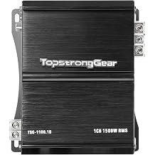 TOPSTRONGGEAR 1 Ohm 1500 Watts Class D Full Range Mono Block Amplifier, 1/2/4 Ohm Stable, Remote Subwoofer Control, Subwoofer Amplifiers