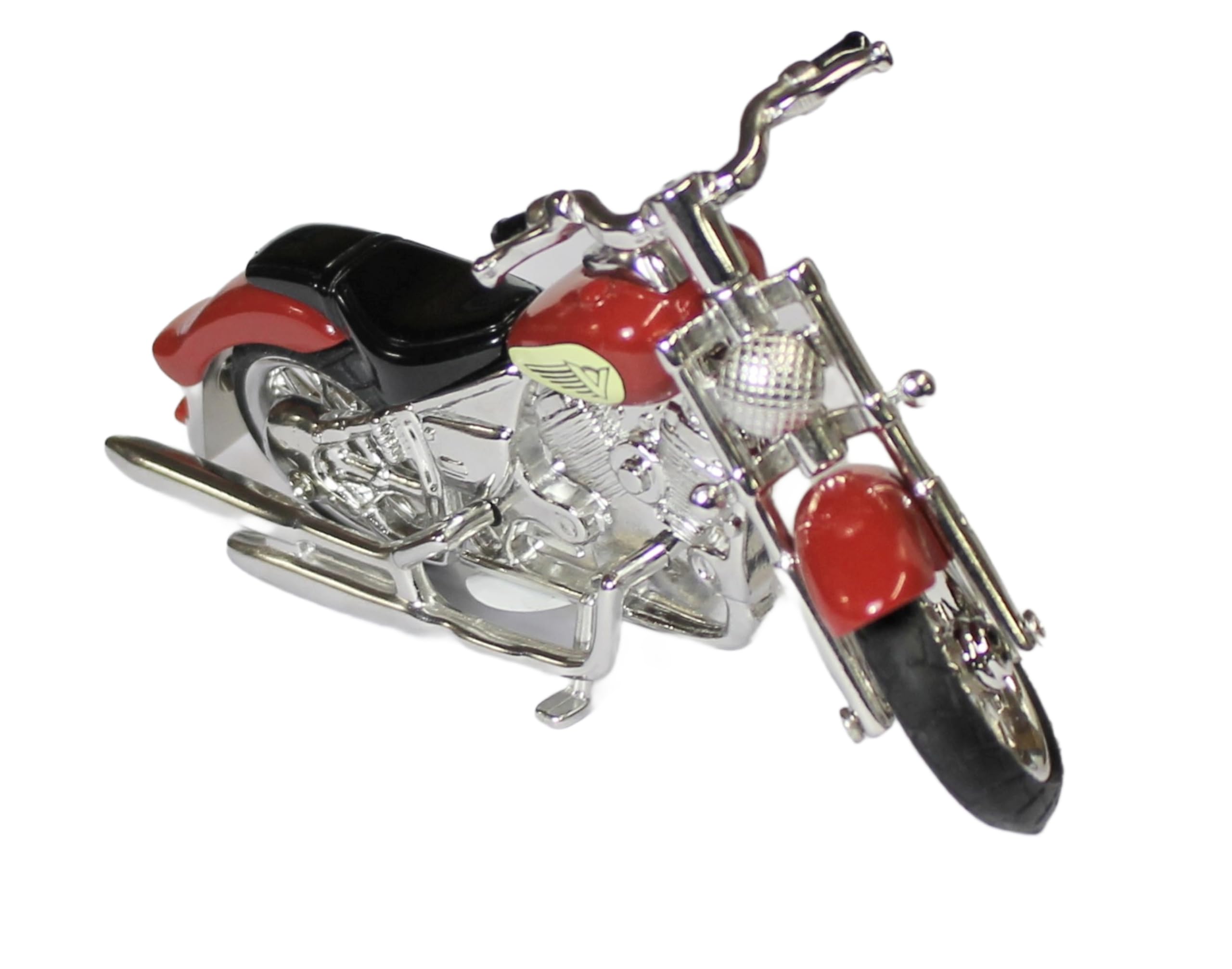 benerini Miniature Silver Red & Black Colour Classic Motorbike Clock - Motorbike Gifts - Free Standing Desk Top - Boxed Gift - Image 4