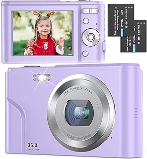Digital Camera,36 MP HD 1080P Digital Camera for Kids Small Video Camera with 32GB Memory Card 16X Digital Zoom Portable Mini Compact Camera for Kids Teens Adult Beginner