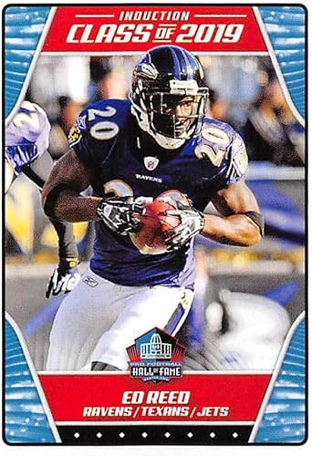 2019 NFL Football Panini Album Sticker #557 Ed Reed Baltimore Ravens Hall of Fame Class of 2019 (2 inches Wide X 2 1/4 Inch Tall Individual Album
